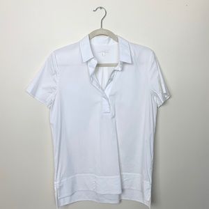 COS White Short Sleeved Top